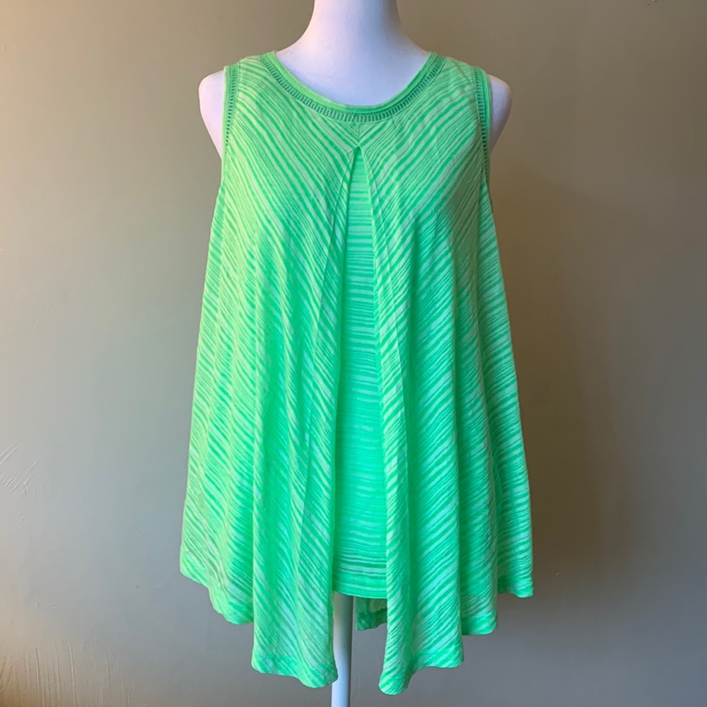 New Directions Lime Green Tank Top Size Small